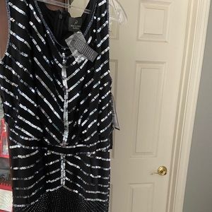 Black sequins dress